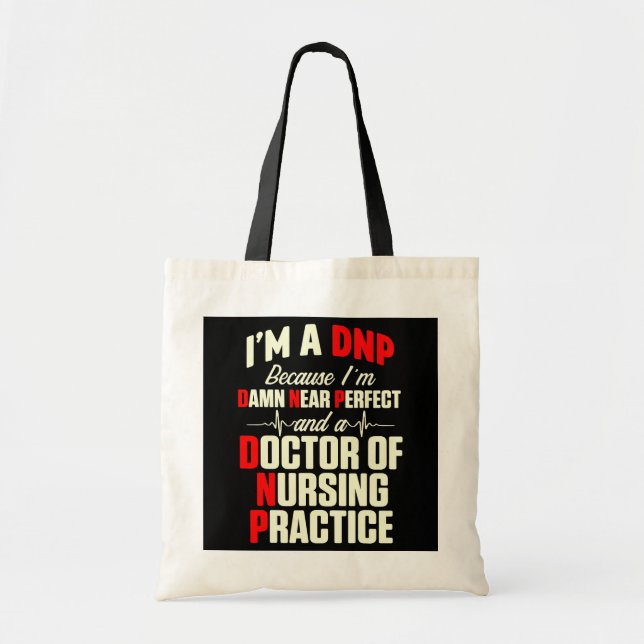 Bolso De Tela Médica de la práctica de Enfermería de DNP cerca d (Frente)