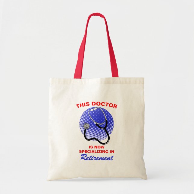 Bolso De Tela Médica jubilado dice graciosa jubilación (Frente)