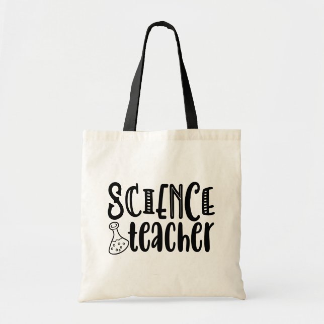 Bolso De Tela Médica Química Nerd Profesora de Ciencias Biológic (Frente)