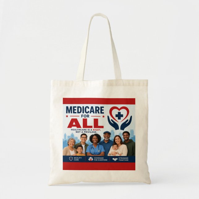 Bolso De Tela Medicare para Todos (Frente)