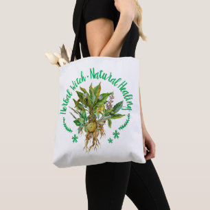 Bolso De Tela Medicina de las plantas de las hierbas del