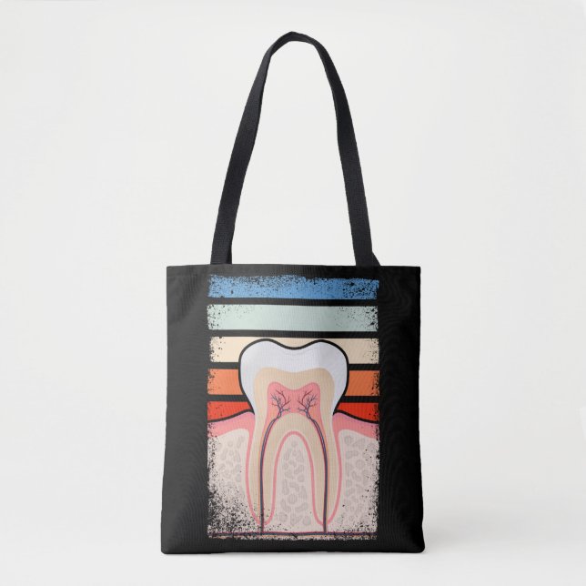 Bolso De Tela Medicina dental retro Dental Assistant Dentist (Anverso)
