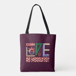 Bolso De Tela Mediciones de amor
