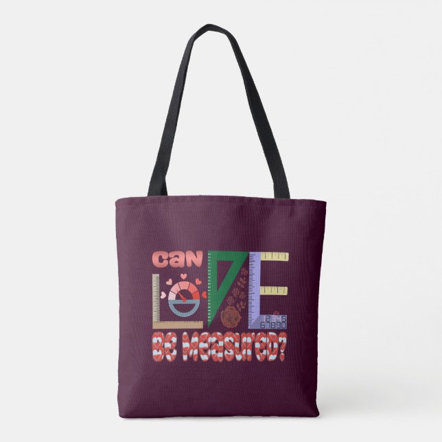 Bolso De Tela Mediciones de amor (Reverso)