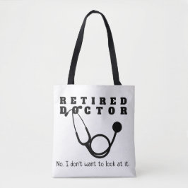Bolso De Tela Médico retirado Stethoscope Sassy Funny Retirement