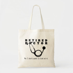 Bolso De Tela Médico retirado Stethoscope Sassy Funny Retirement