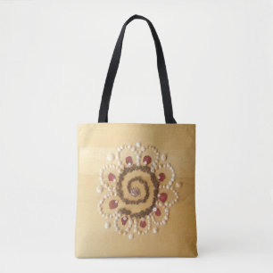 Bolso De Tela Medilludesign - flor espiral