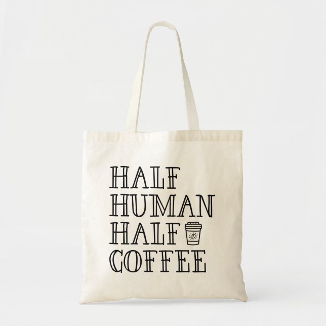 Bolso De Tela Medio café humano (Frente)