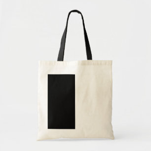 Bolso De Tela Medio Negro Y Medio Blanco Personalizar Medio Esto