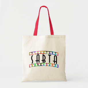 Bolso De Tela Medios de Sabta (o Savta), "abuela, "en hebreo