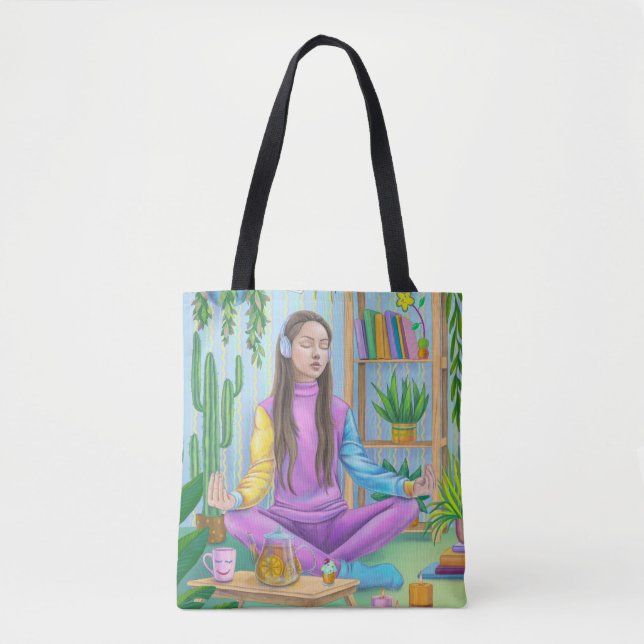 Bolso De Tela meditación (Anverso)