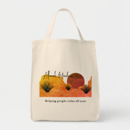 Bolso De Tela Meditación de la Luna del Desierto Soothing  