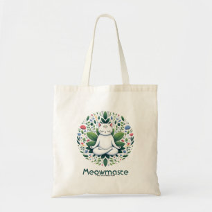 Bolso De Tela Meditación del gato Zen Meowmaste
