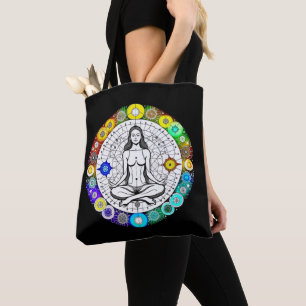 Bolso De Tela Meditación pacífica tranquila y serena