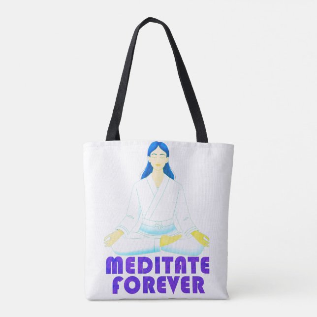 Bolso De Tela Meditar para siempre (Reverso)
