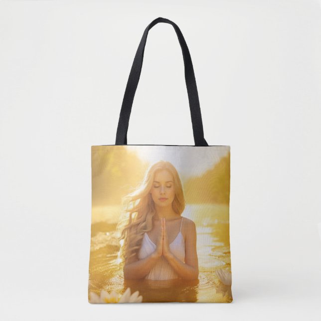 BOLSO DE TELA MEDITATION - YOGA -- CARPE DIEM (Anverso)