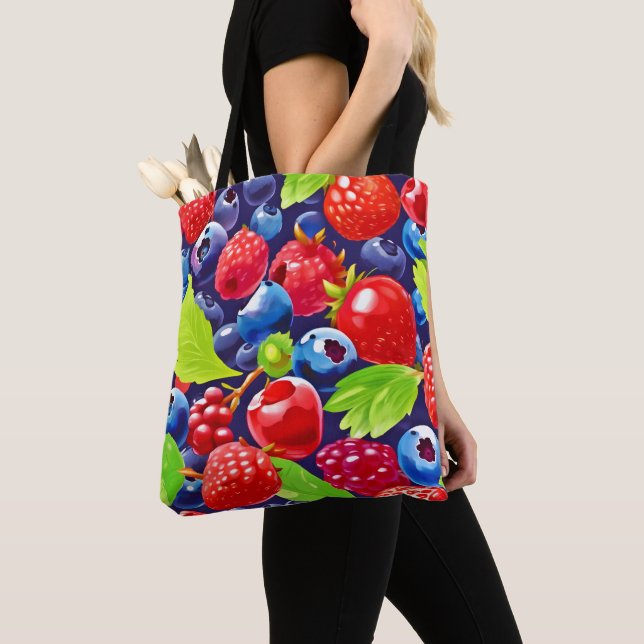 Bolso De Tela Medley de Frutas de Verano (Detalle)