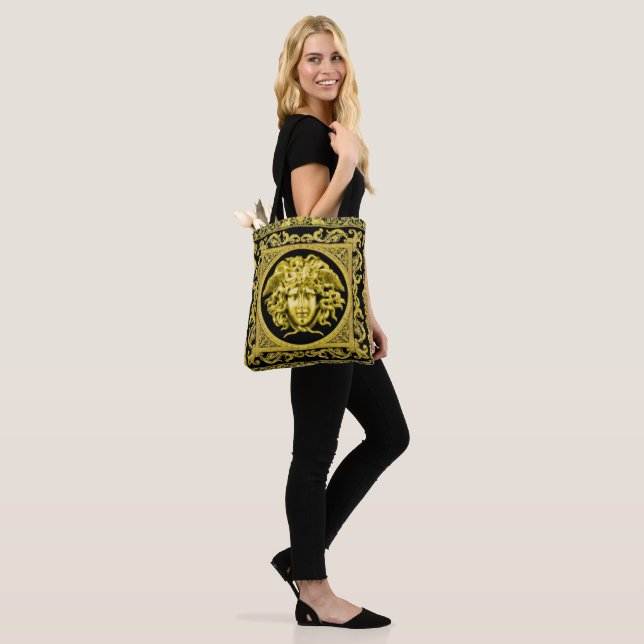 Bolso De Tela Medusa Dorada (Puesto)