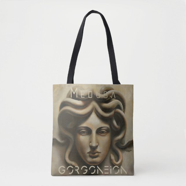 Bolso De Tela Medusa Gorgoneion (Anverso)