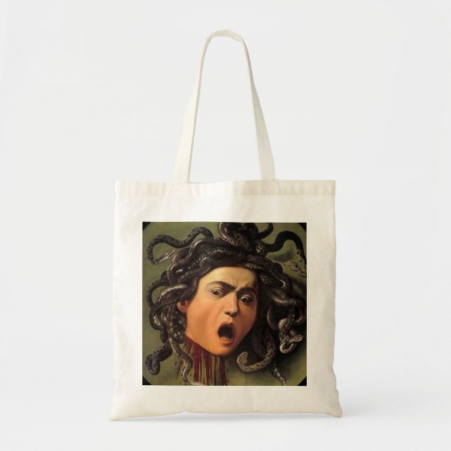 Bolso De Tela Medusa Head De Caravaggio (Frente)