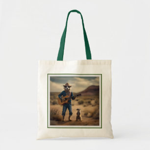 Bolso De Tela Meerkat Duet: Juntos en armonía,