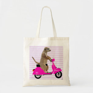 Bolso De Tela Meerkat en rosa amopado 2