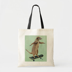 Bolso De Tela Meerkat En Skateboard 3