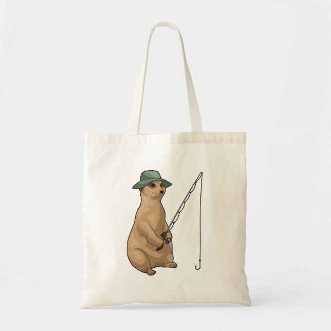 Bolso De Tela Meerkat Pesca (Frente)