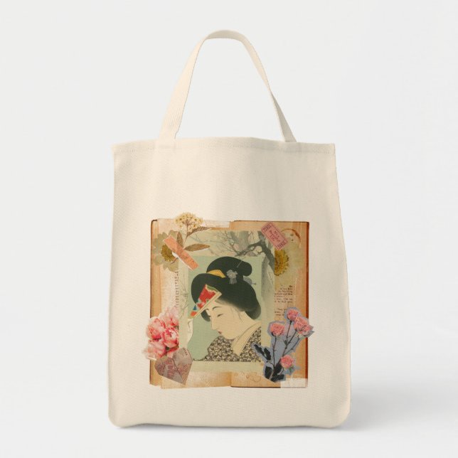 Bolso De Tela Meiji Era Beauty: Ukiyo-e – Traditional Japanese  (Frente)