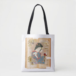 Bolso De Tela Meiji Era Beauty: Ukiyo-e – Traditional Japanese 
