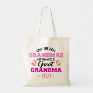 Bolso De Tela Mejor abuela ascendida a bisabuela 2021