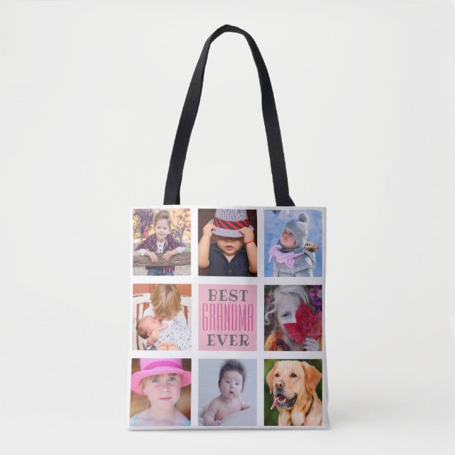 Bolso De Tela Mejor Abuela de la Historia | 8 Personalizado de f (Anverso)