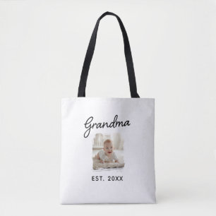 Bolso De Tela Mejor Abuela del Mundo Foto Año de Est.
