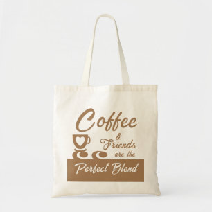 Bolso De Tela Mejor amigo amante del café marrón