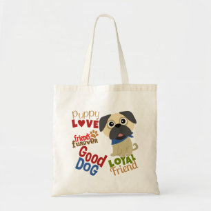 Bolso De Tela Mejor Amigo de Pug Dog