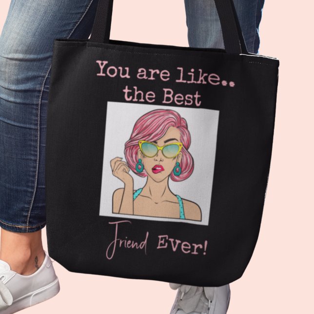 Bolso De Tela Mejor Amigo Personalizado Crossbody Tote Bag (You are like the best Friend Ever!  Tote bag)