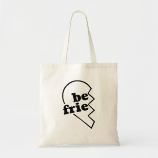 Bolso De Tela Mejor Amigos, mitad
