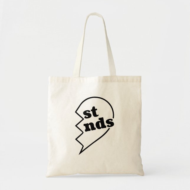 Bolso De Tela Mejor Amigos, mitad (Frente)