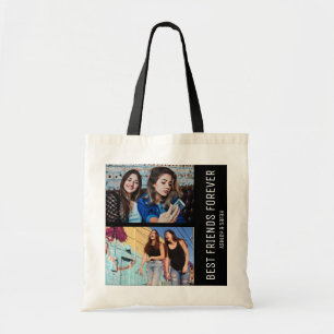 Bolso De Tela Mejor Amigos para el Personalizado de BFF 4 Collag