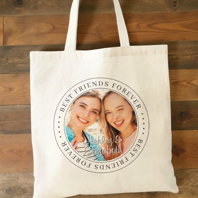 Bolso De Tela Mejor Amigos para siempre BFF Fotografía simple mo (Subido por el creador)