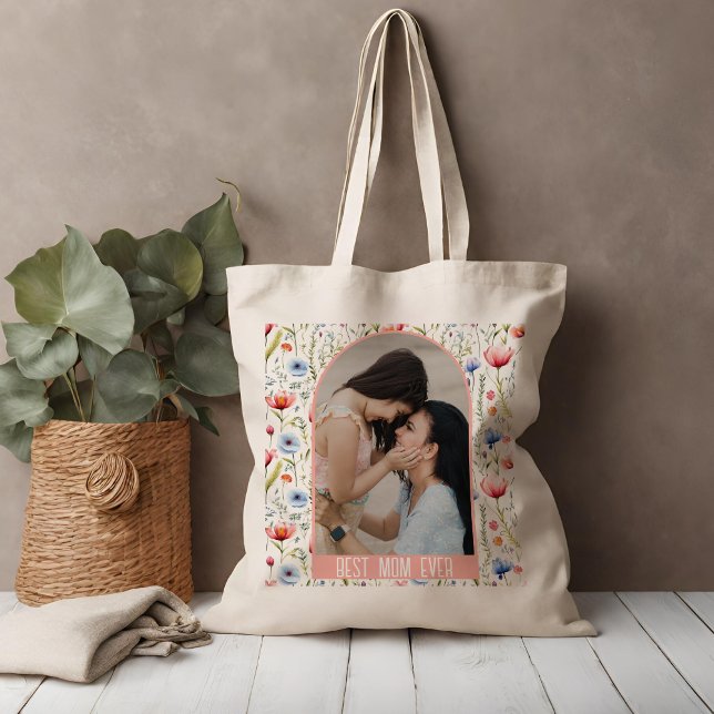 Bolso De Tela Mejor Arco de Flor Silvestre de Mamá (Subido por el creador)