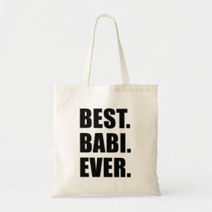 Bolso De Tela Mejor Babi jamás Abuela checa
