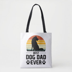 Bolso De Tela Mejor Camiseta De Papá Perro 3