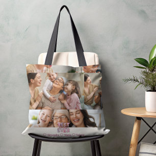 Bolso De Tela Mejor Collage de fotos bucólico 5 de Abuela
