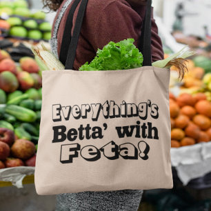 Bolso De Tela Mejor con Feta