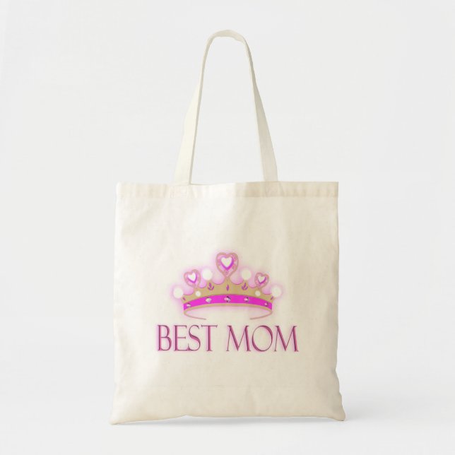 Bolso De Tela Mejor Corona de Mamá (Frente)