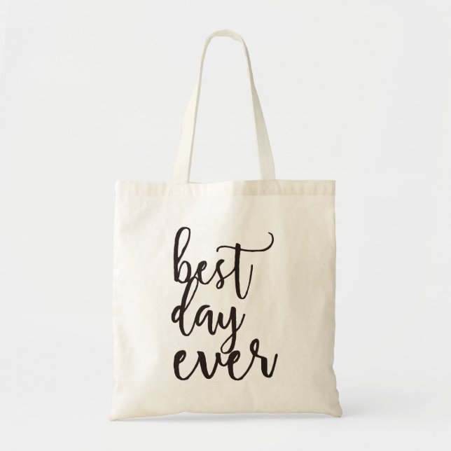 Bolso De Tela Mejor Día de la Historia| Regalo de bienvenida Bod (Frente)