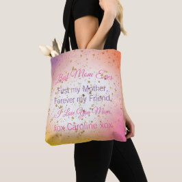 Bolso De Tela Mejor Día de la Madre de mamá de la mejor época de