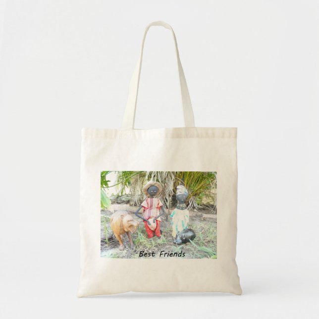 Bolso De Tela Mejor entorno de la jungla de muñecas africanas de (Frente)