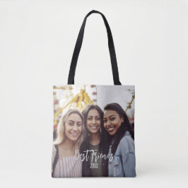 Bolso De Tela Mejor foto de amigos BFF Besties Personalizado